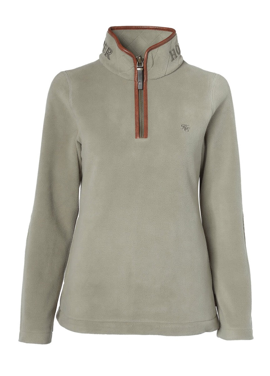 Holland Cooper Country Fleece 1/2 Zip - Sage