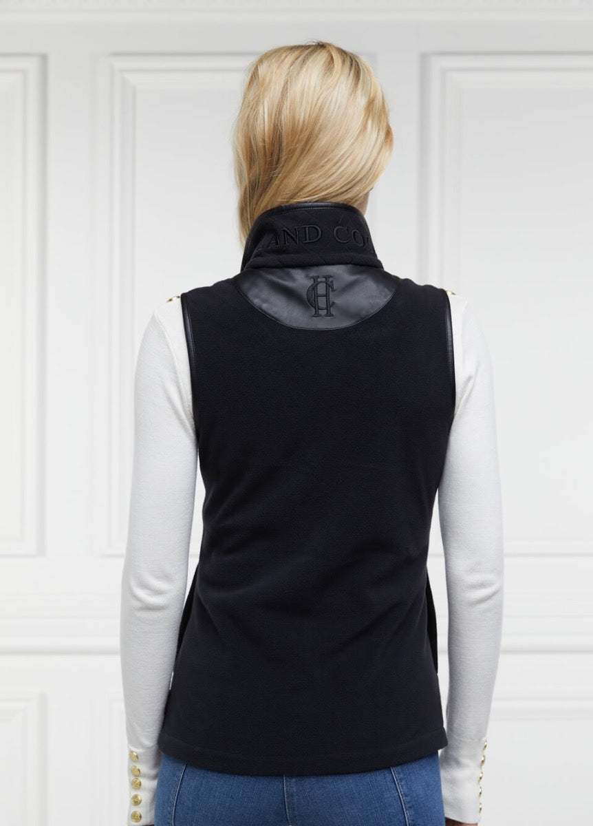 Holland Cooper Country Fleece Gilet - Black