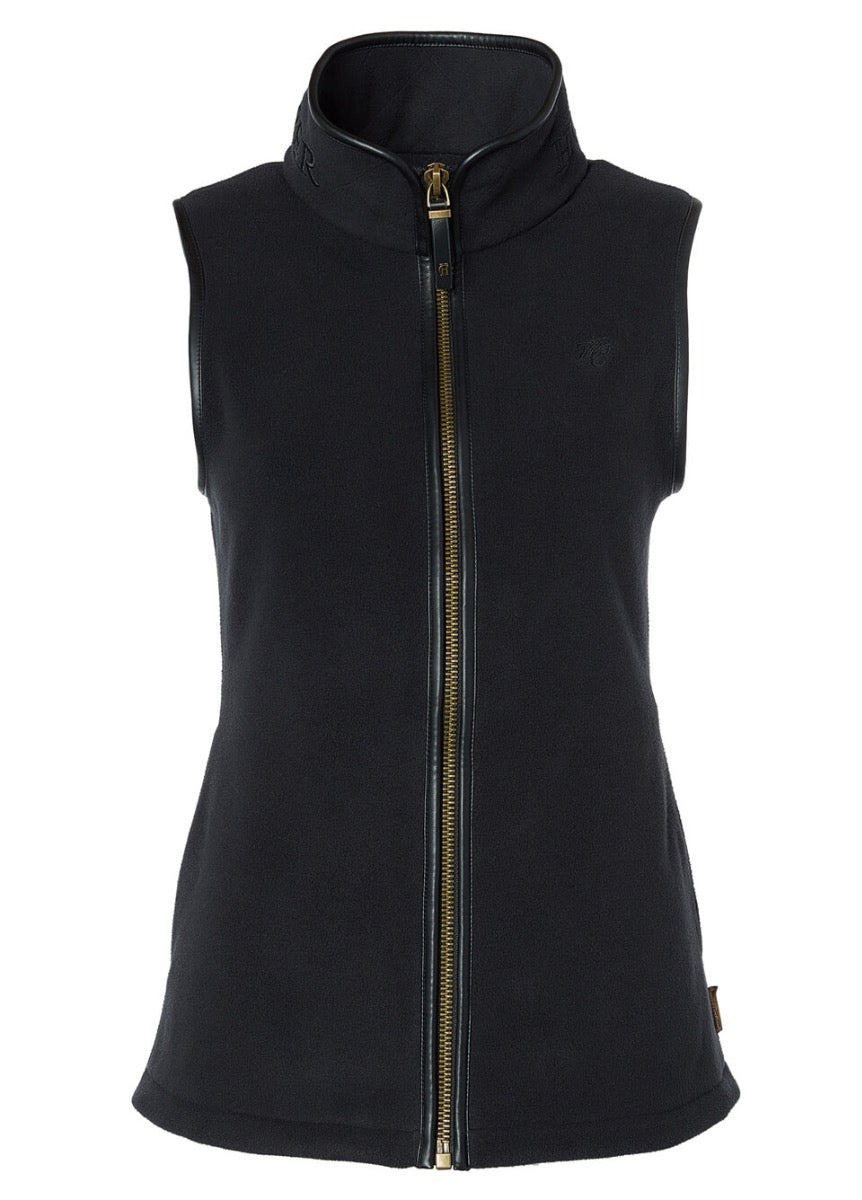 Holland Cooper Country Fleece Gilet - Black
