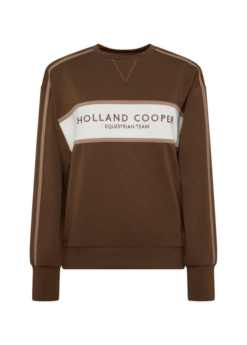 Holland Cooper Crew Neck Sweat - Chestnut