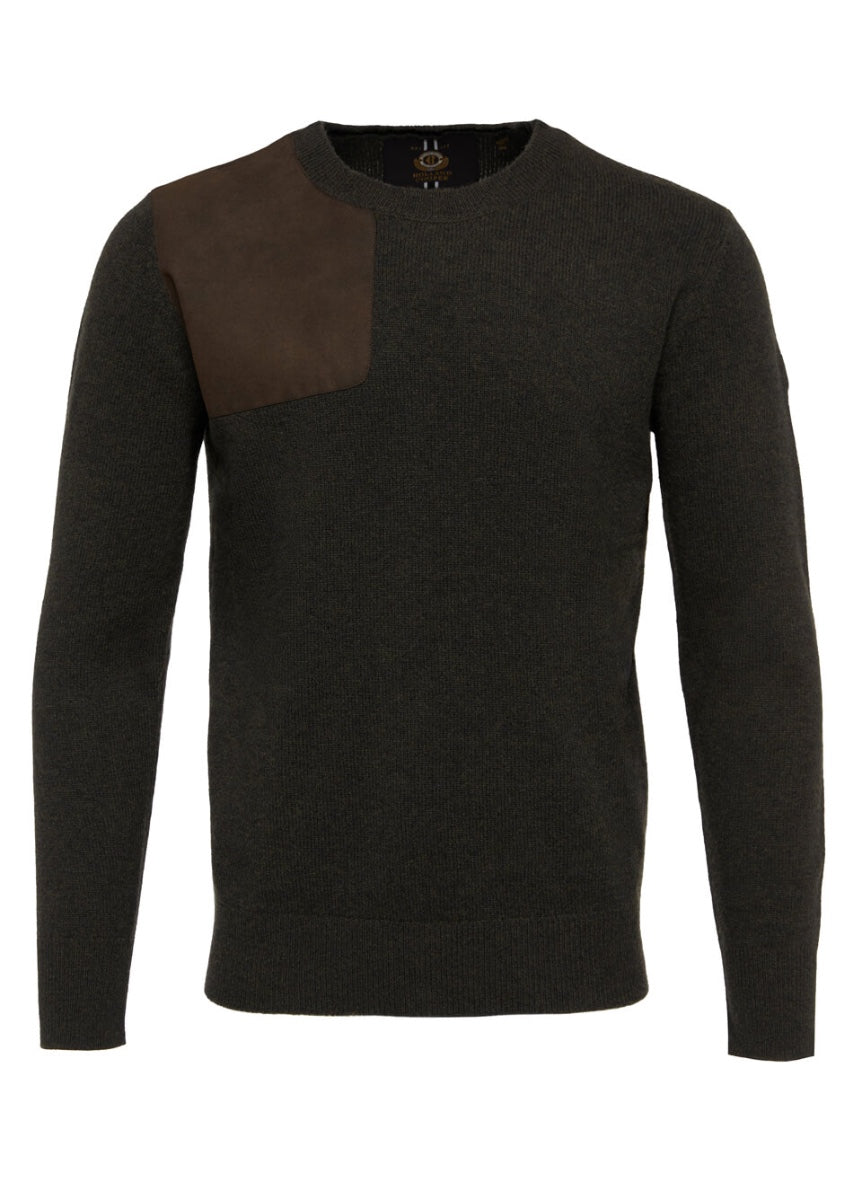 Holland Cooper Men's Country Crew Neck Knit - Moss