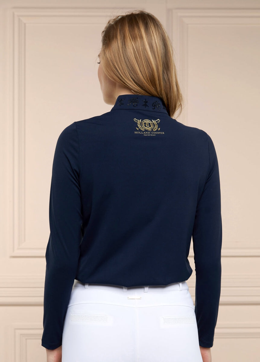 Holland Cooper Crystal Base Layer - Ink Navy