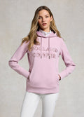 Holland Cooper Crystal Hoodie - Dawn Pink