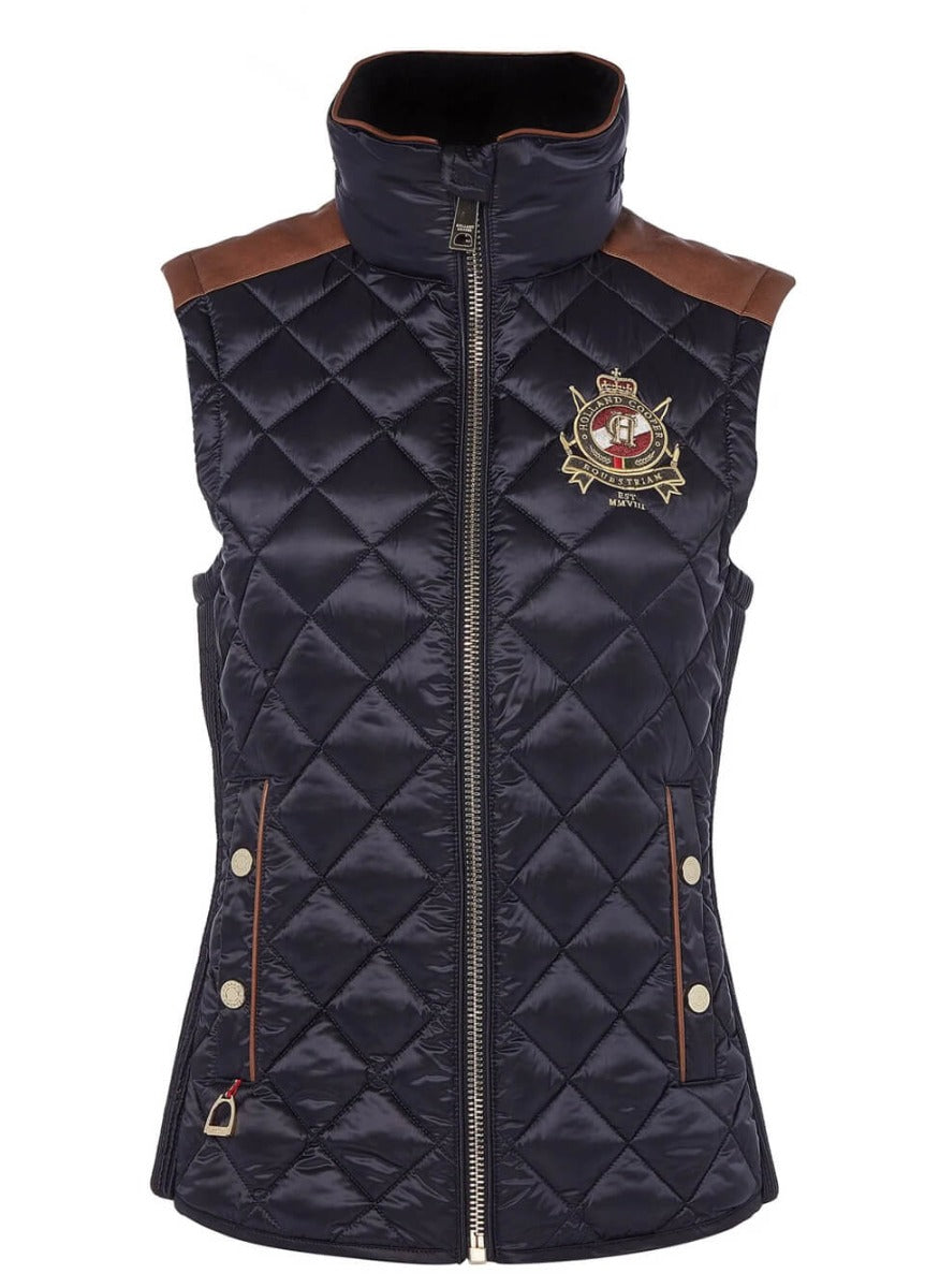 Holland Cooper Diamond Quilt Classic Gilet - Ink Navy