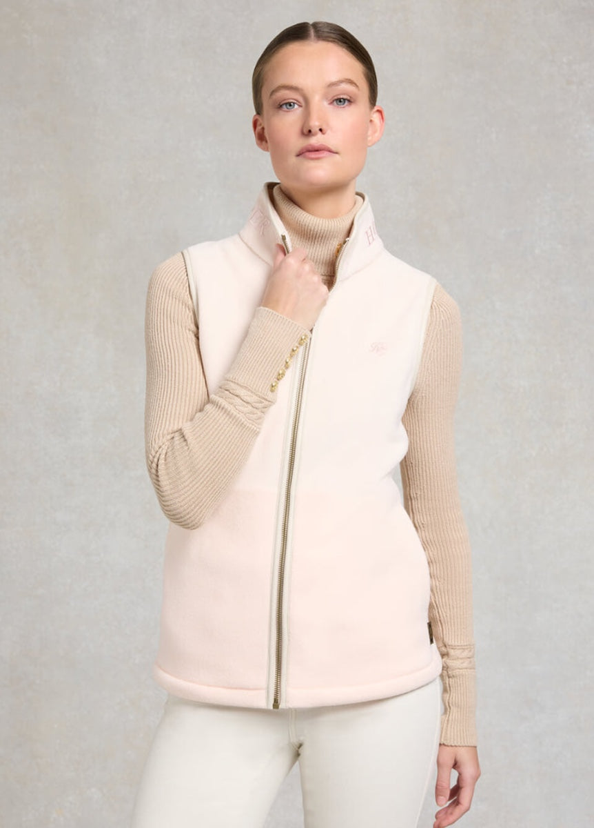 Holland Cooper Country Fleece Gilet - Palest Pink