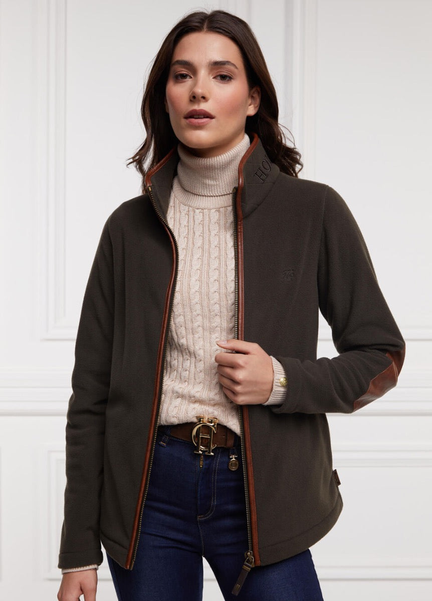 Holland Cooper Country Fleece Jacket - Khaki