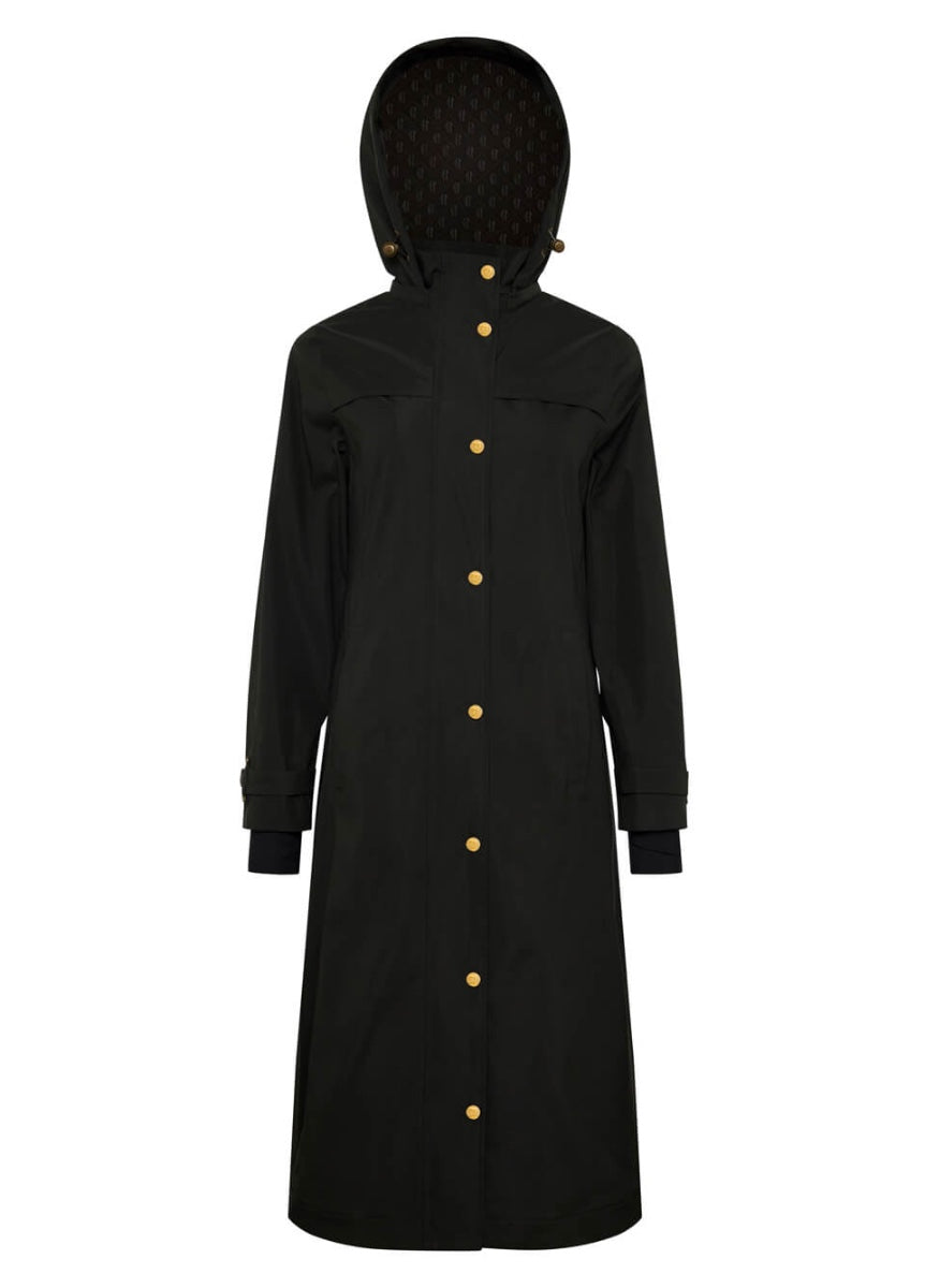 Holland Cooper Folgate Rain Coat - Dark Pine Green