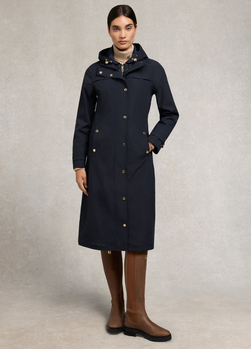 Holland Cooper Folgate Rain Coat - Ink Navy