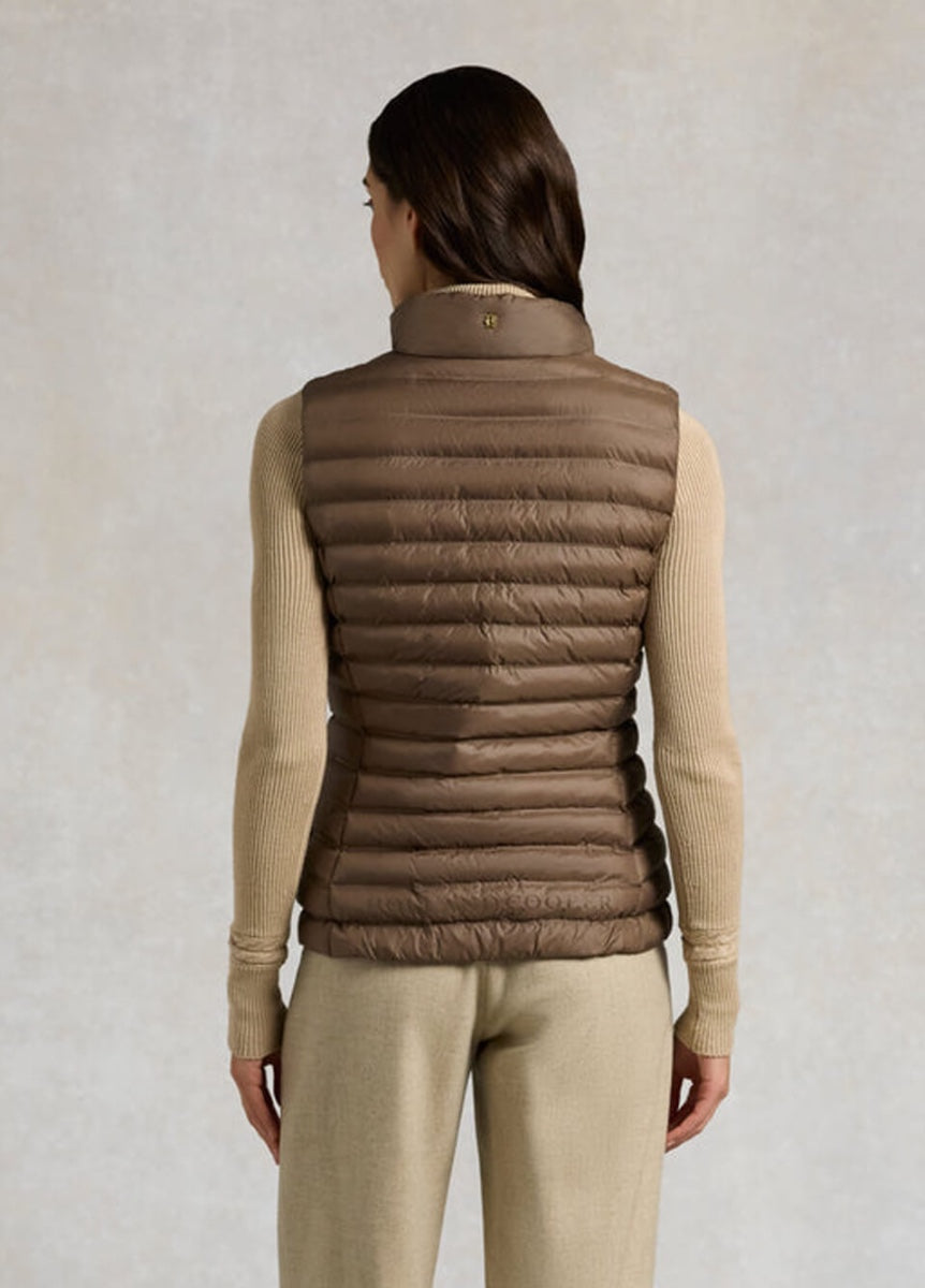 Holland Cooper Lightweight Puffer Gilet - Chestnut