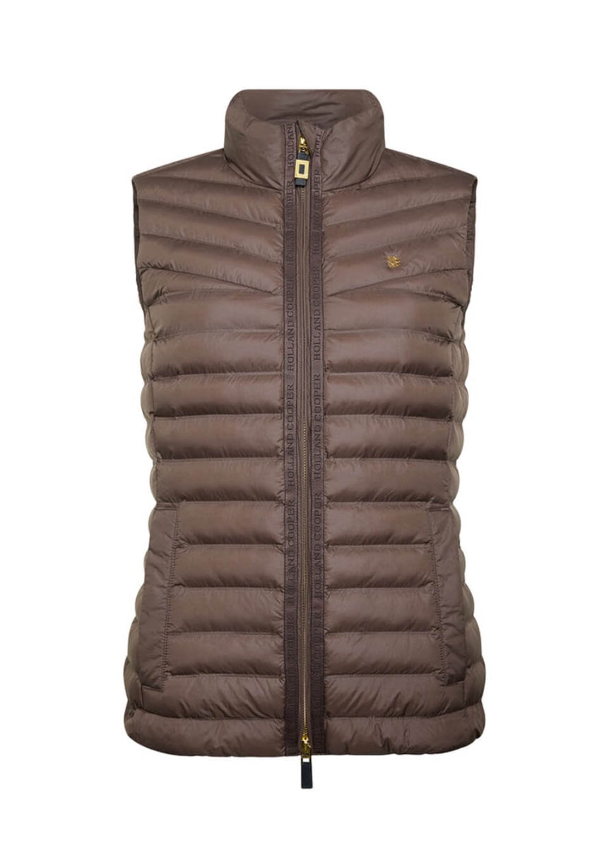 Holland Cooper Lightweight Puffer Gilet - Chestnut