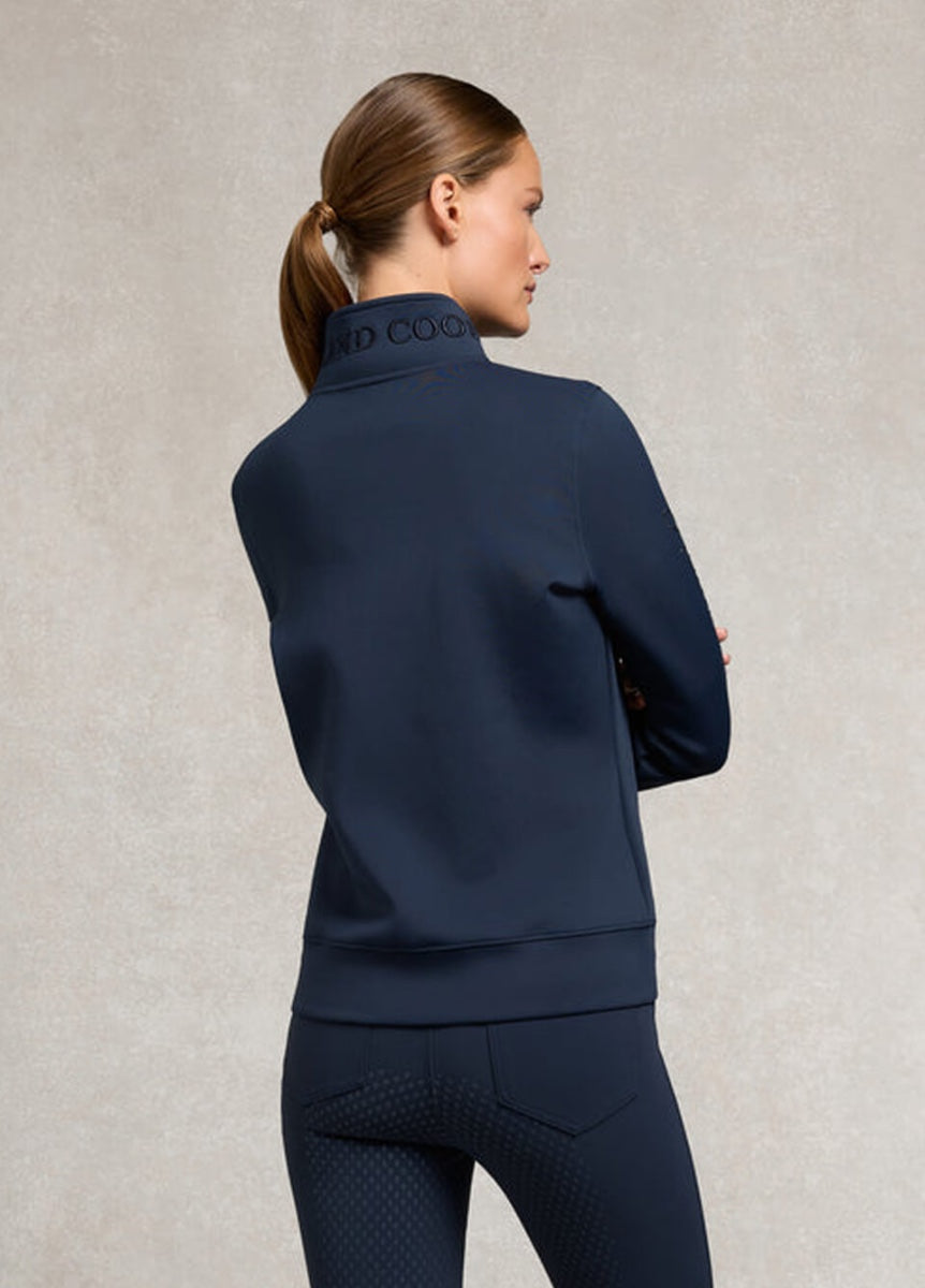 Holland Cooper Hartpury Crystal Training Zip Sweat - Ink Navy