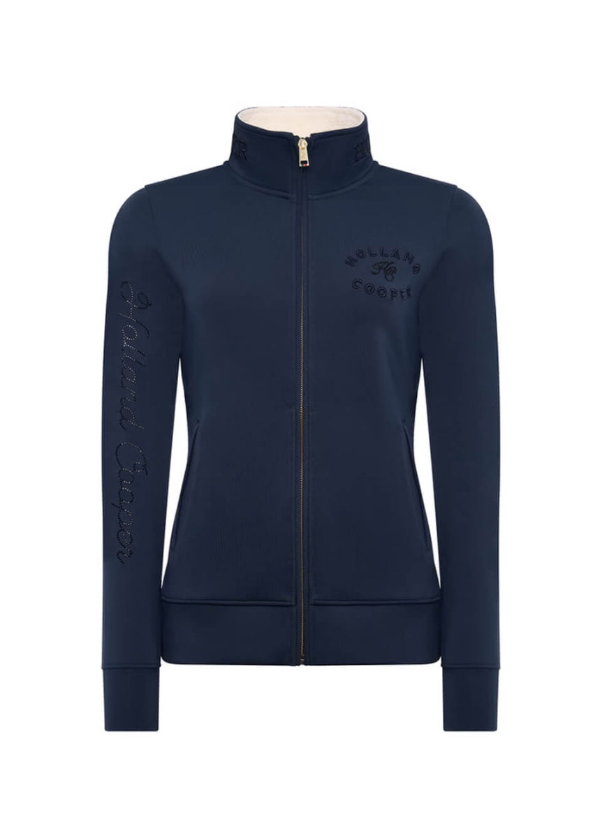 Holland Cooper Hartpury Crystal Training Zip Sweat - Ink Navy