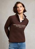 Holland Cooper Sporting Zip Henley - Walnut