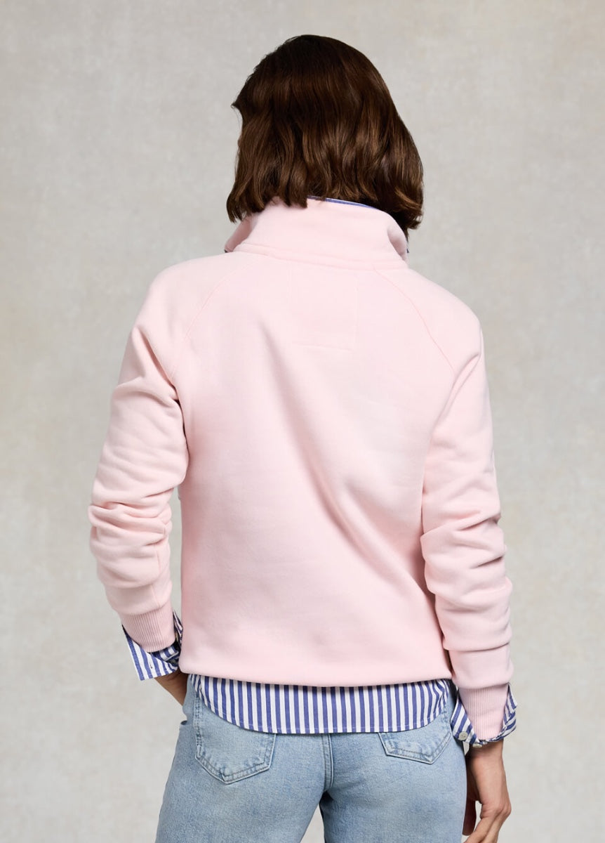 Holland Cooper Sporting Heritage Zip Henley - Pink