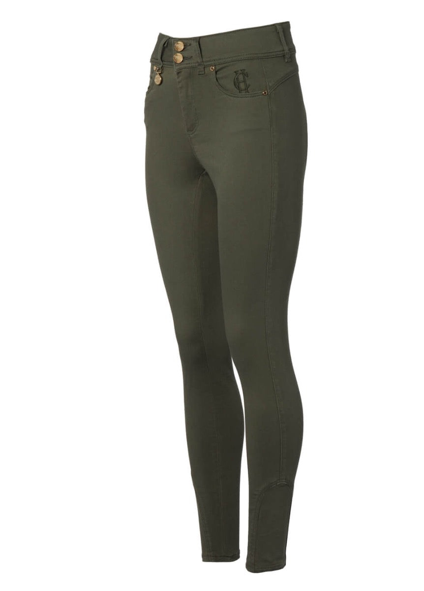 Holland Cooper Jodhpur Jeans - Hunter green