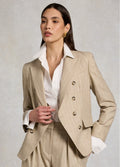 Holland Cooper Knightsbridge Blazer - Oatmeal Pinstripe