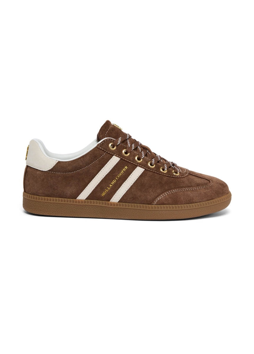 Holland Cooper Knightsbridge Court Trainer - Chocolate