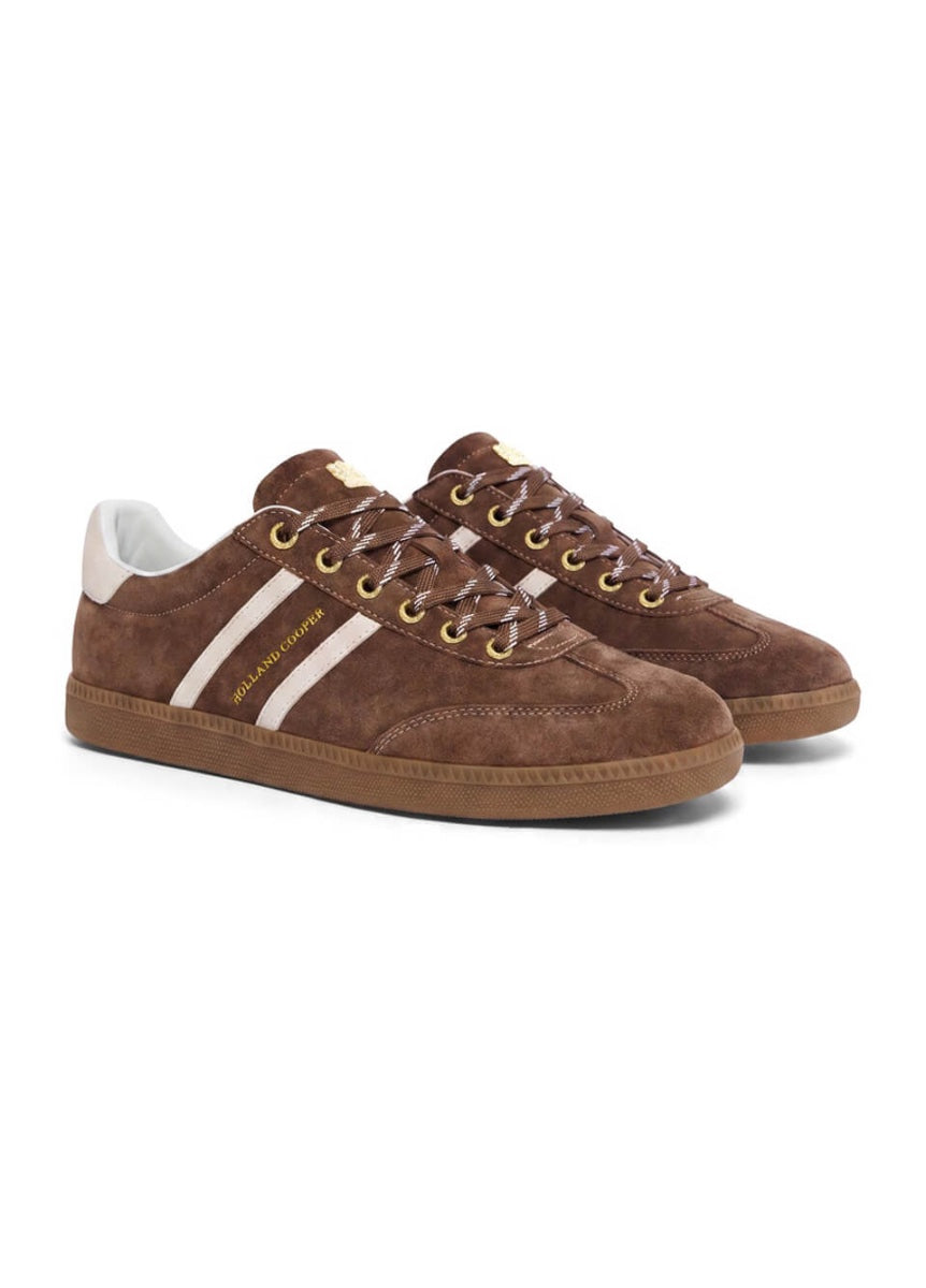 Holland Cooper Knightsbridge Court Trainer - Chocolate