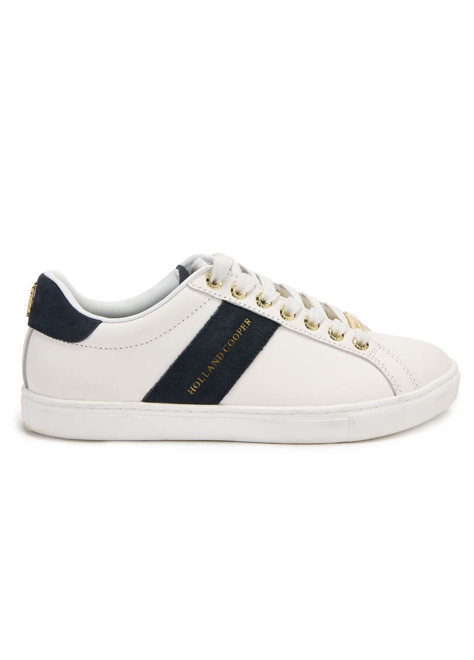 Holland Cooper Knightsbridge Trainer - White/Navy