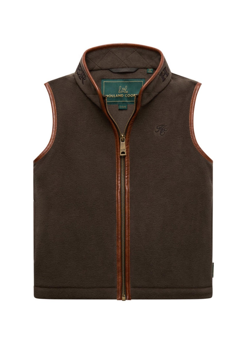 Holland Cooper Little Country Fleece Gilet - Khaki