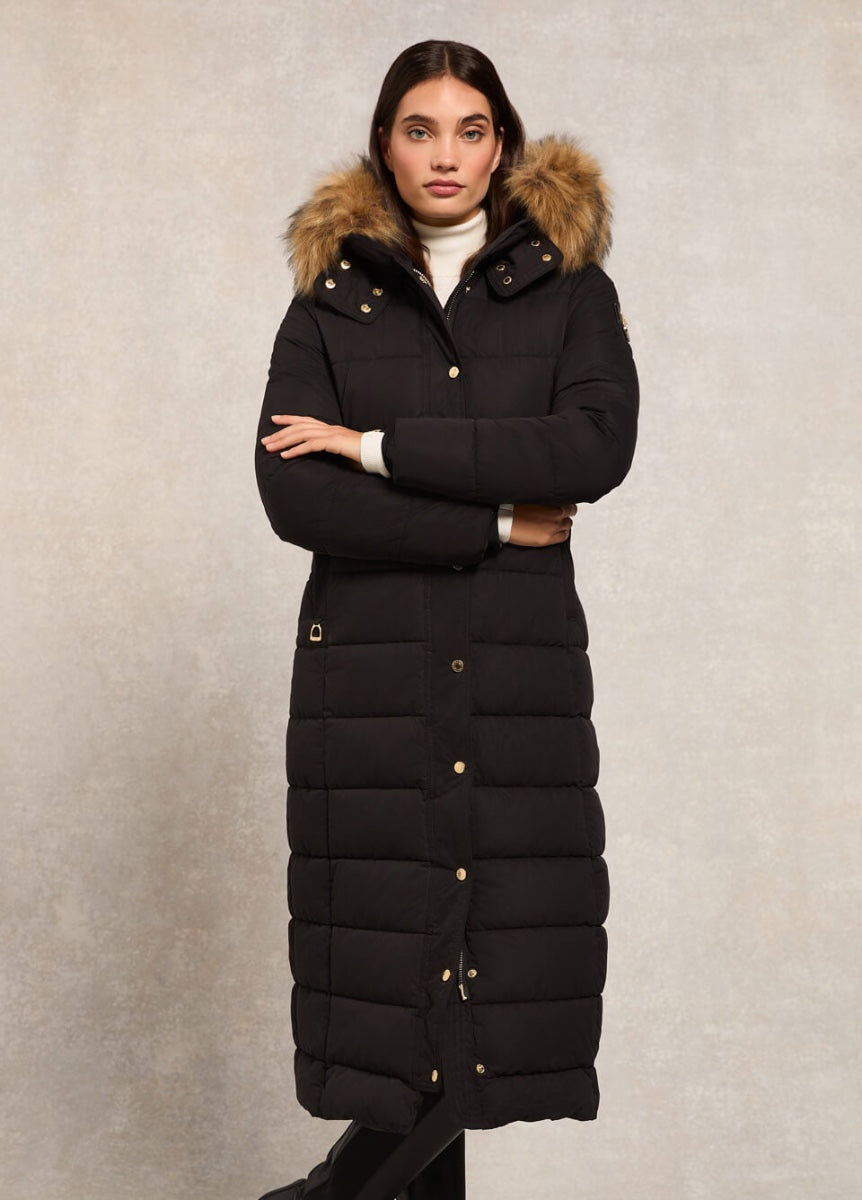 Holland Cooper Longline Coat - Black