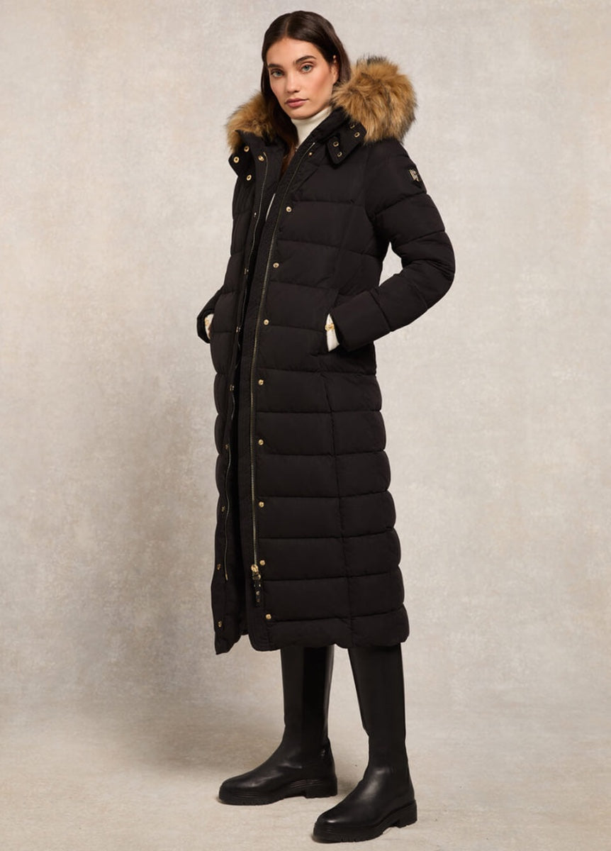 Holland Cooper Longline Coat - Black
