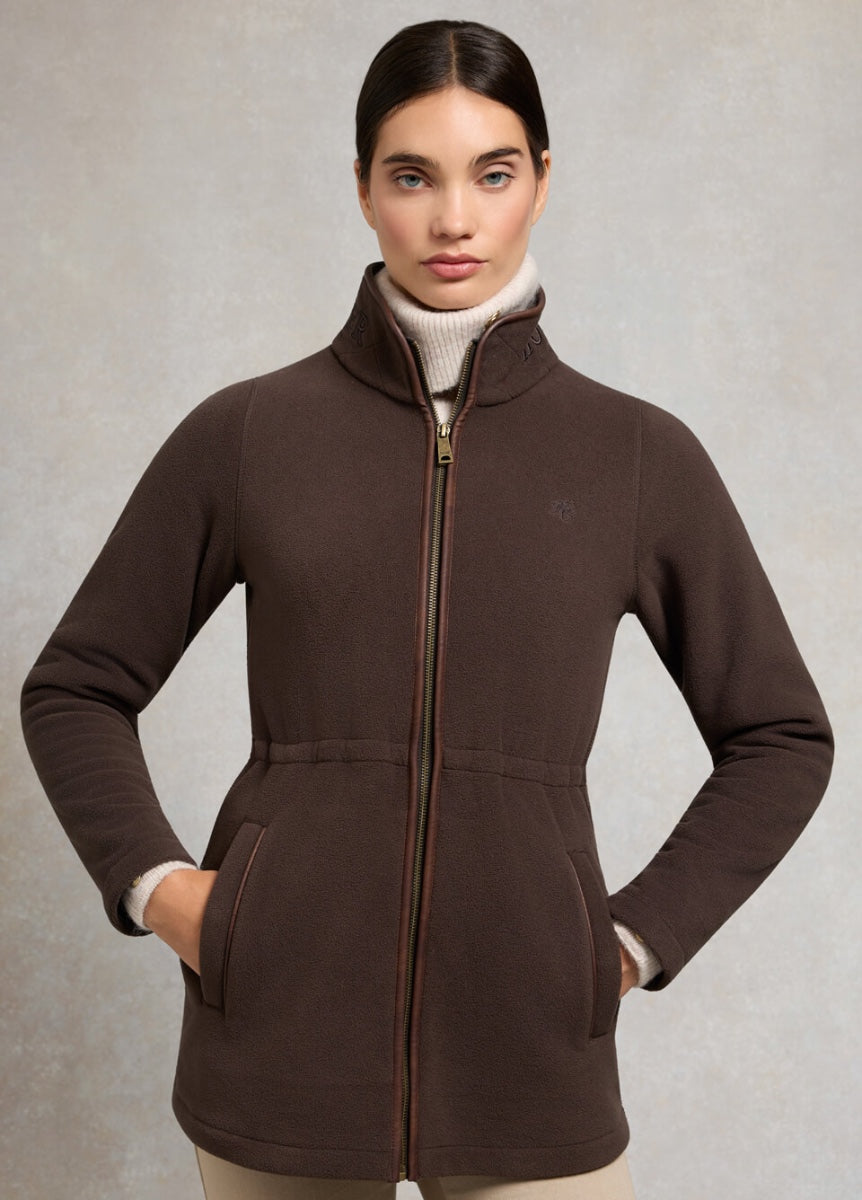 Holland Cooper Country Longline Fleece - Chocolate