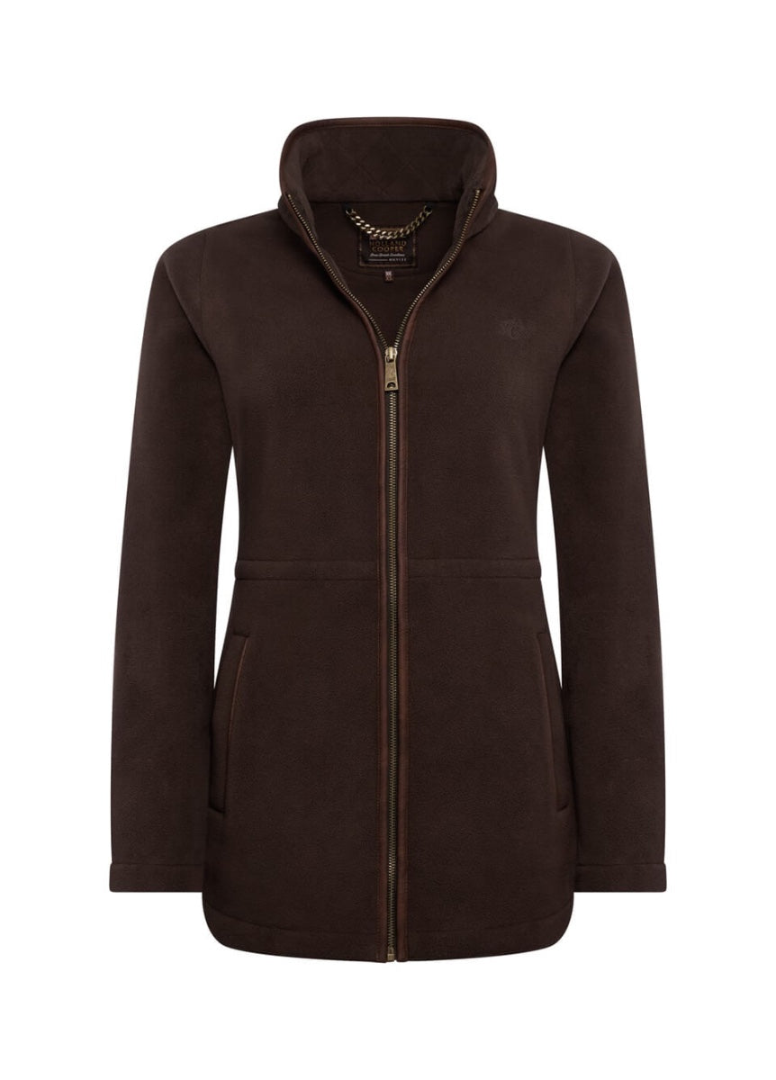 Holland Cooper Country Longline Fleece - Chocolate