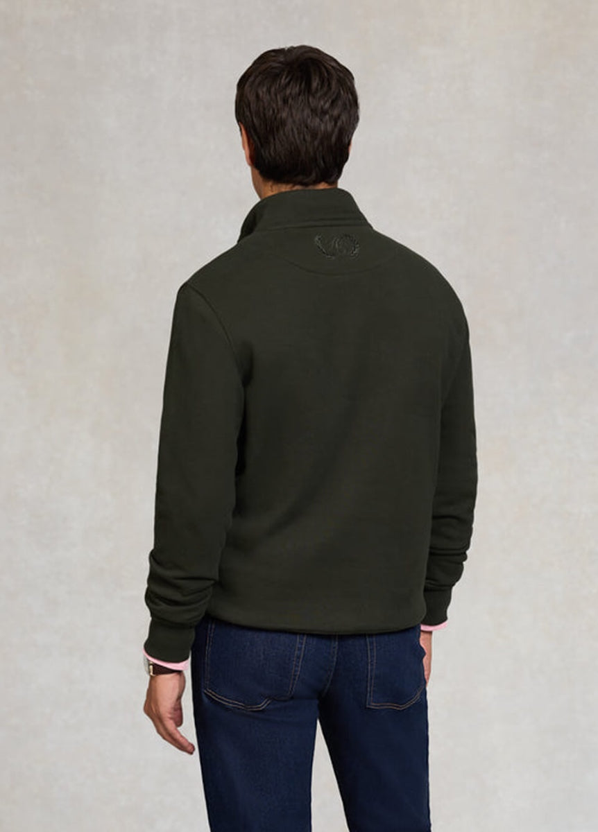 Holland Cooper Men's Quarter Zip Sweat - Racing Green