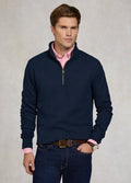 Holland Cooper Men's Quarter Zip Sweat - Ink Navy