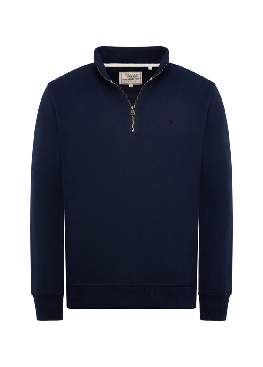 Holland Cooper Men's Quarter Zip Sweat - Ink Navy