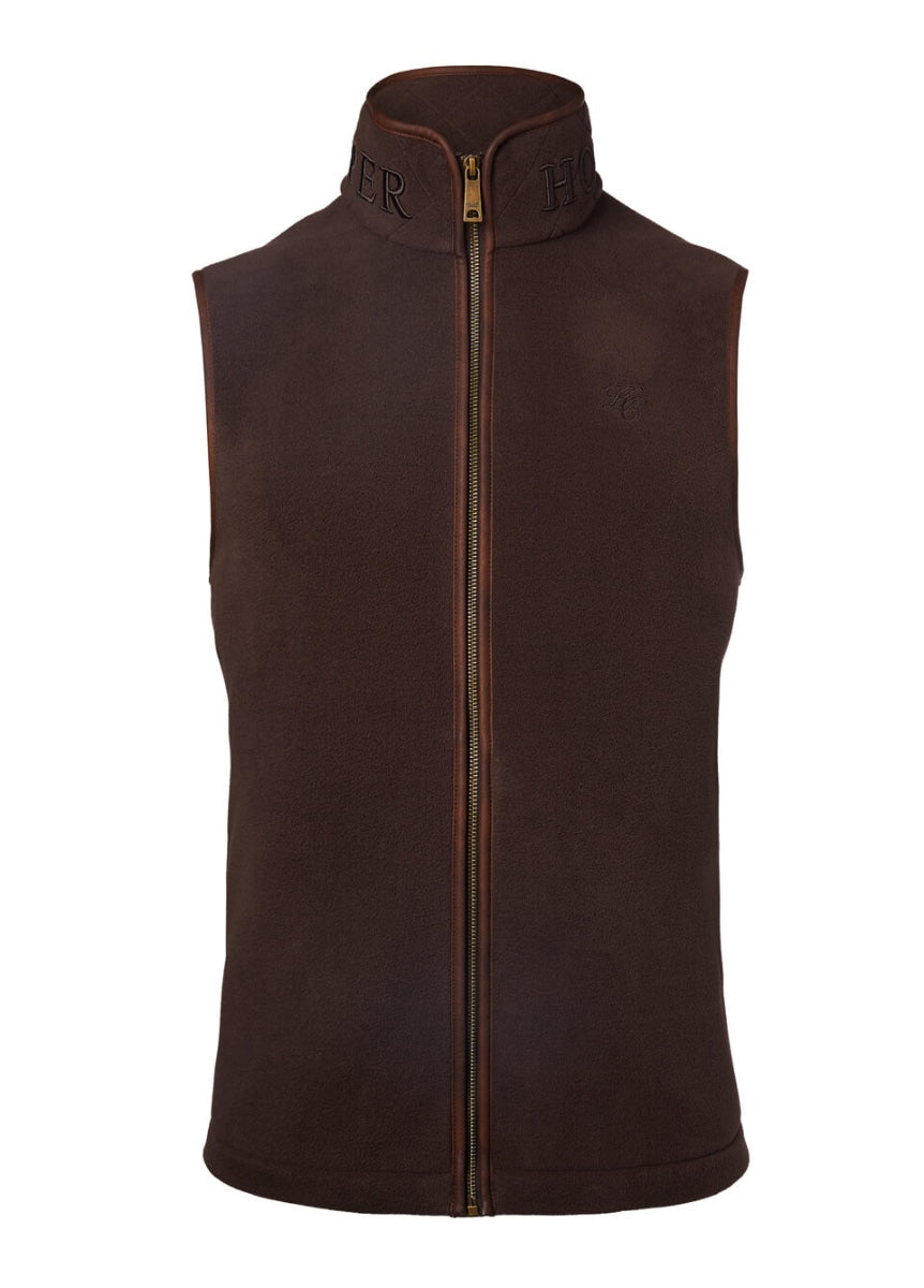 Holland Cooper Men's Country Fleece Gilet - Chocolate