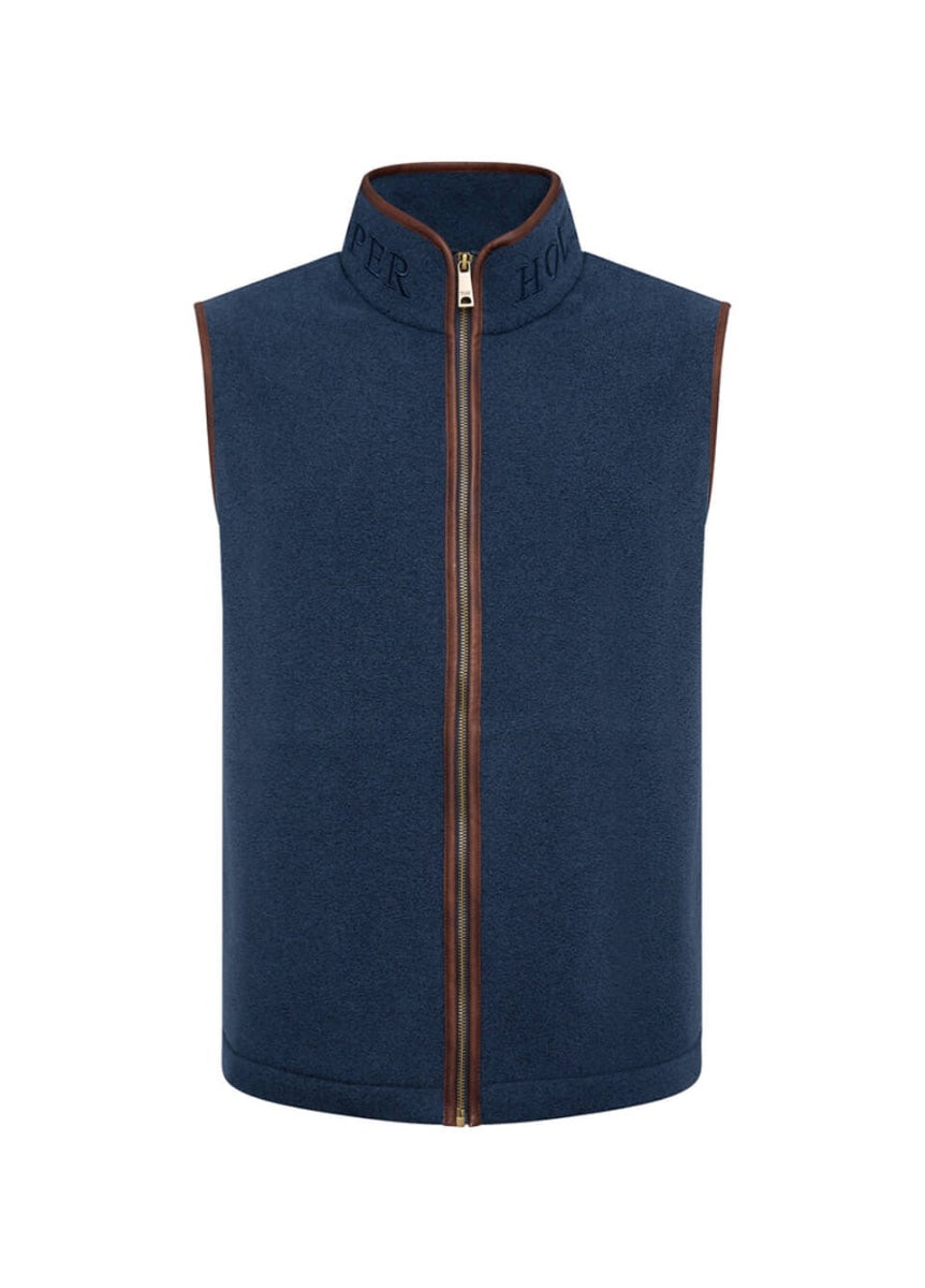 Holland Cooper Men's Country Fleece Gilet - Dusty Blue