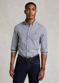 Holland Cooper Men's Slim Fit Button Down Shirt - Navy Gingham