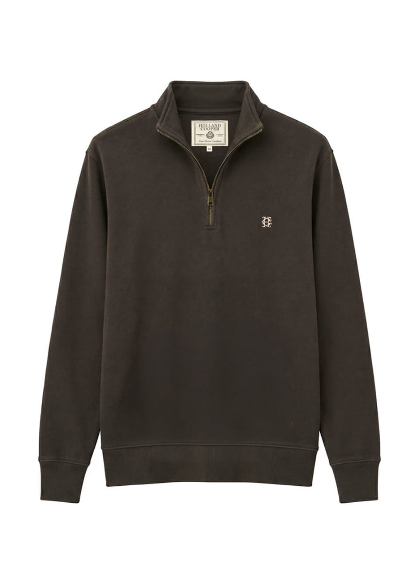 Holland Cooper Men's Classic Quarter Zip Sweat - Bournville