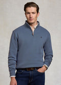 Holland Cooper Men's Classic Quarter Zip Sweat - Denim