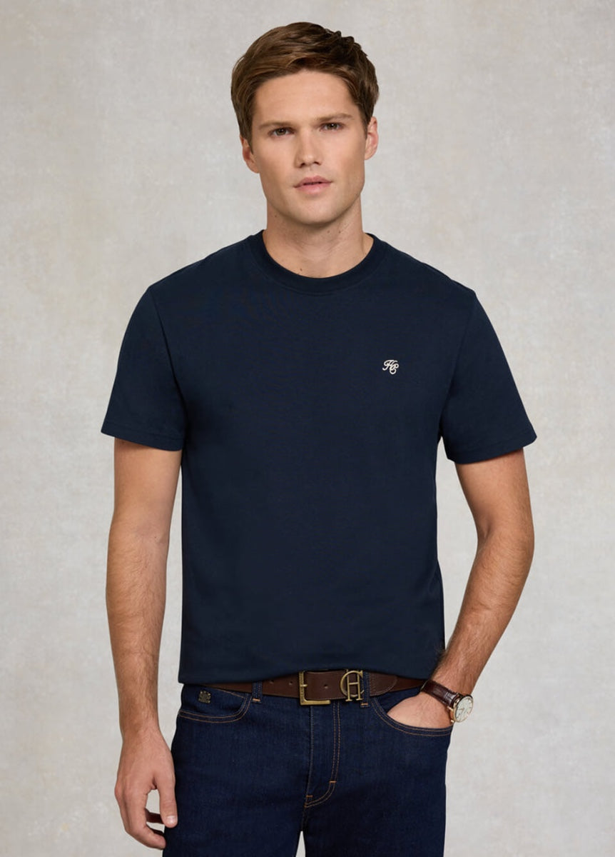 Holland Cooper Men's Crew Neck T-Shirt - Ink Navy