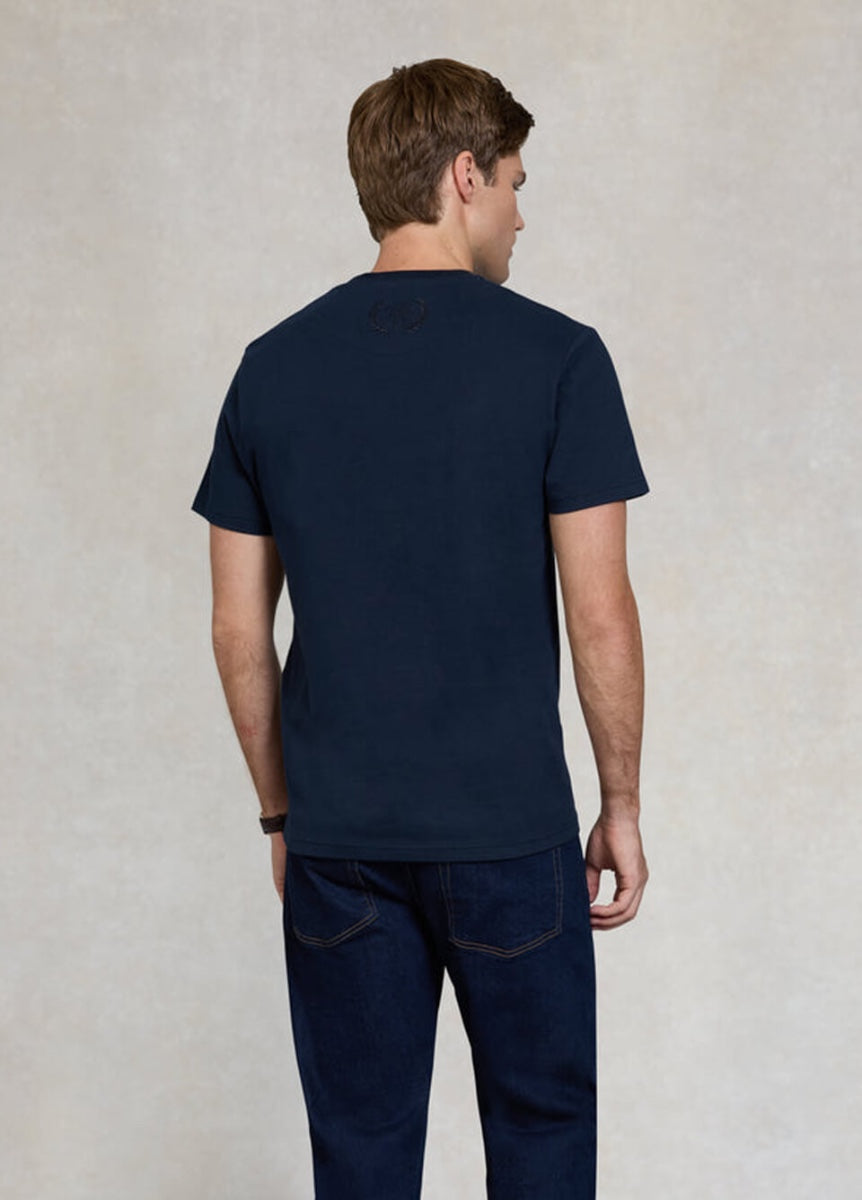 Holland Cooper Men's Crew Neck T-Shirt - Ink Navy