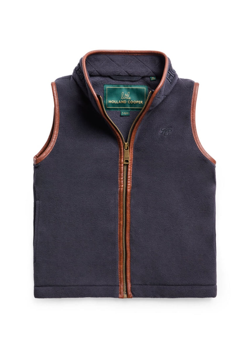Holland Cooper Little Country Fleece Gilet - Ink Navy