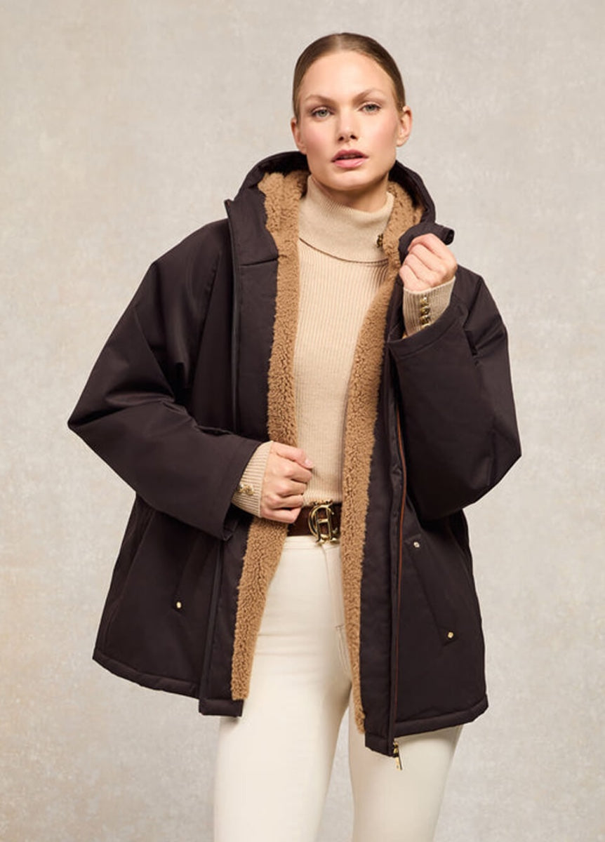 Holland Cooper One-Size Waterproof Jacket - Chocolate