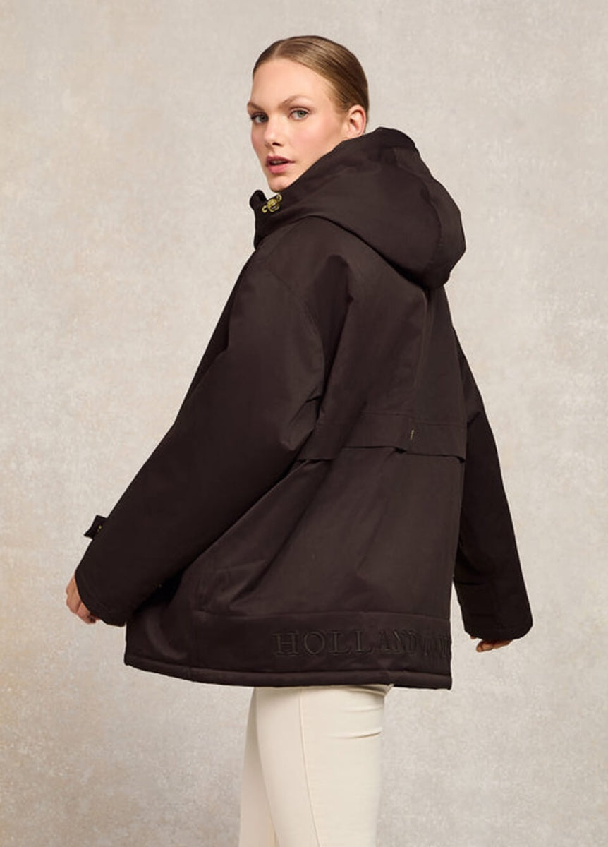 Holland Cooper One-Size Waterproof Jacket - Chocolate