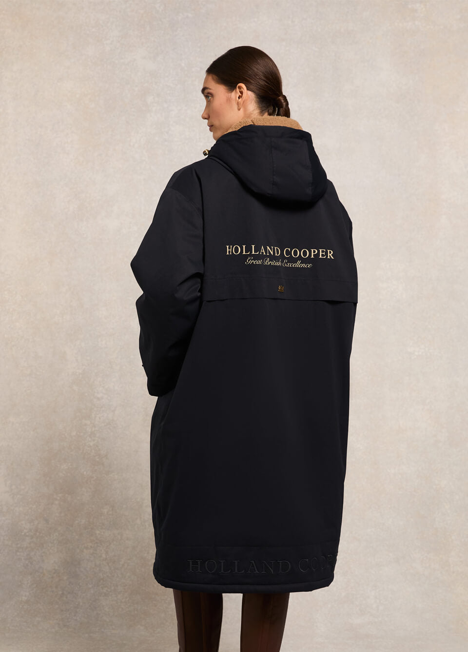 Holland Cooper One-Size Waterproof Coat - Ink Navy