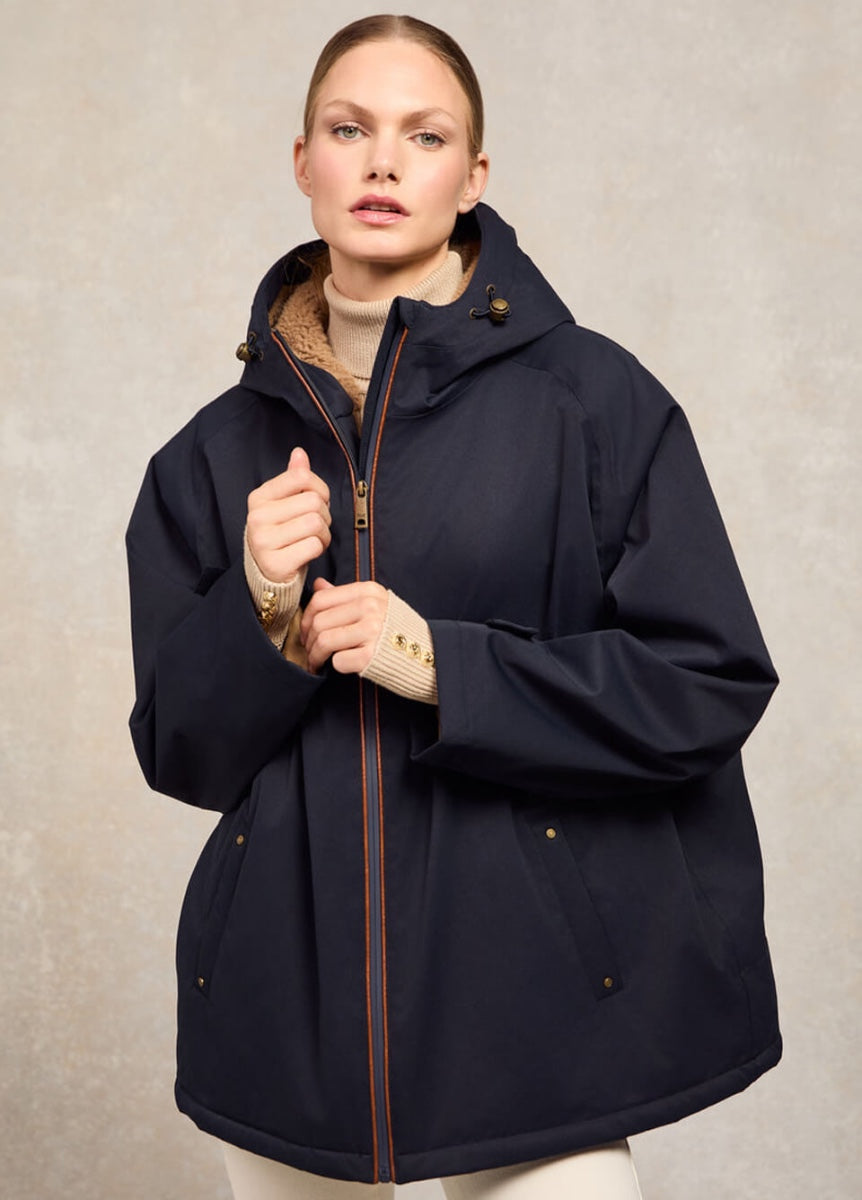 Holland Cooper One-Size Waterproof Jacket - Ink Navy