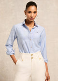 Holland Cooper Oxford Shirt - Sky Blue Stripe
