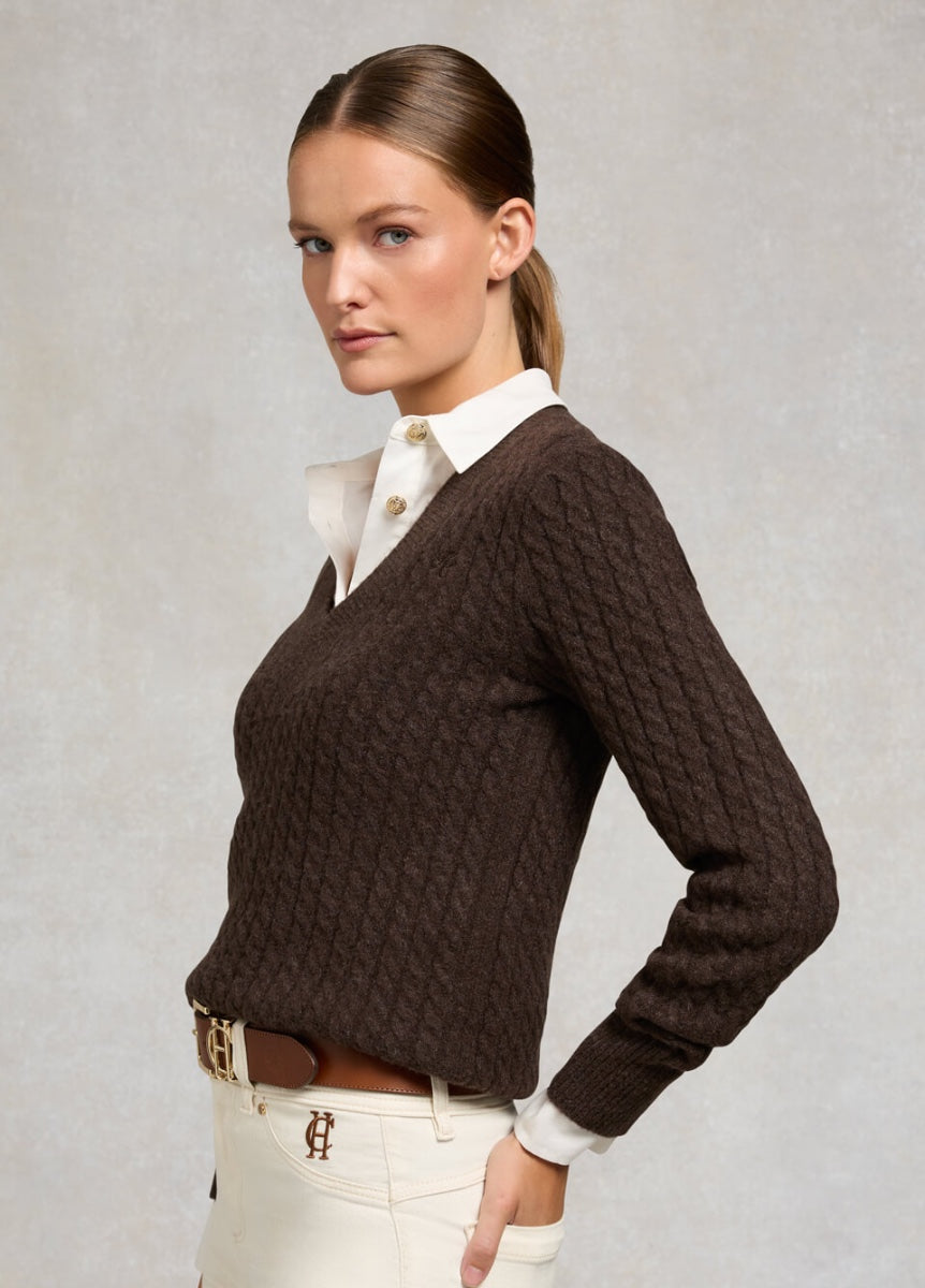 Holland Cooper Polly Knit - Chocolate