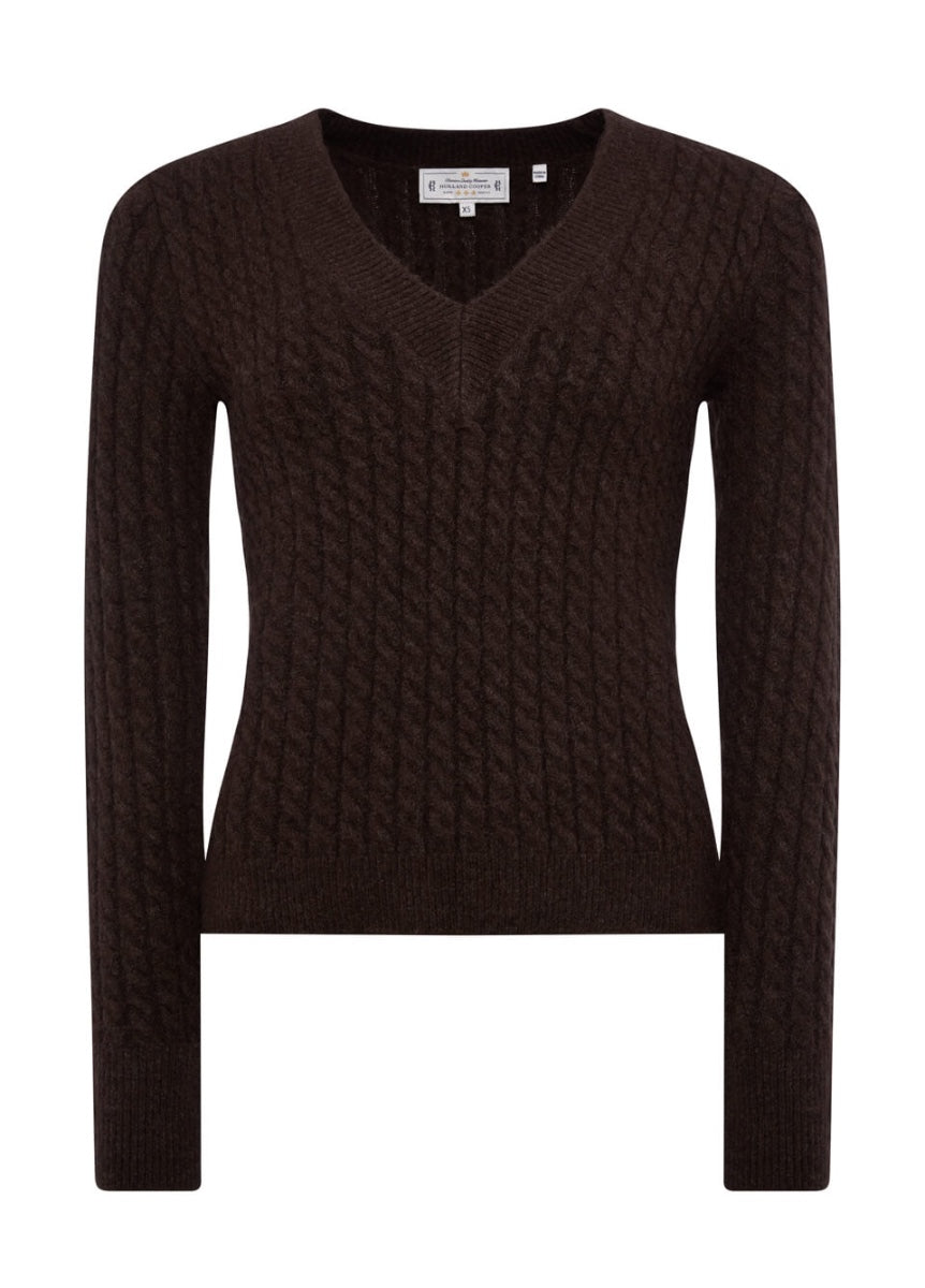 Holland Cooper Polly Knit - Chocolate