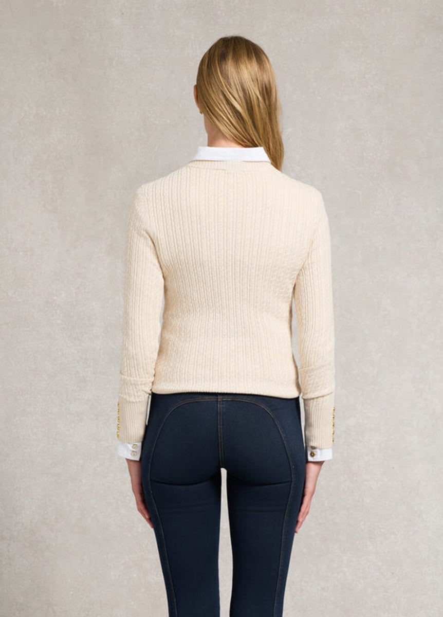 Holland Cooper Princeton Crew Neck Knit - Almond