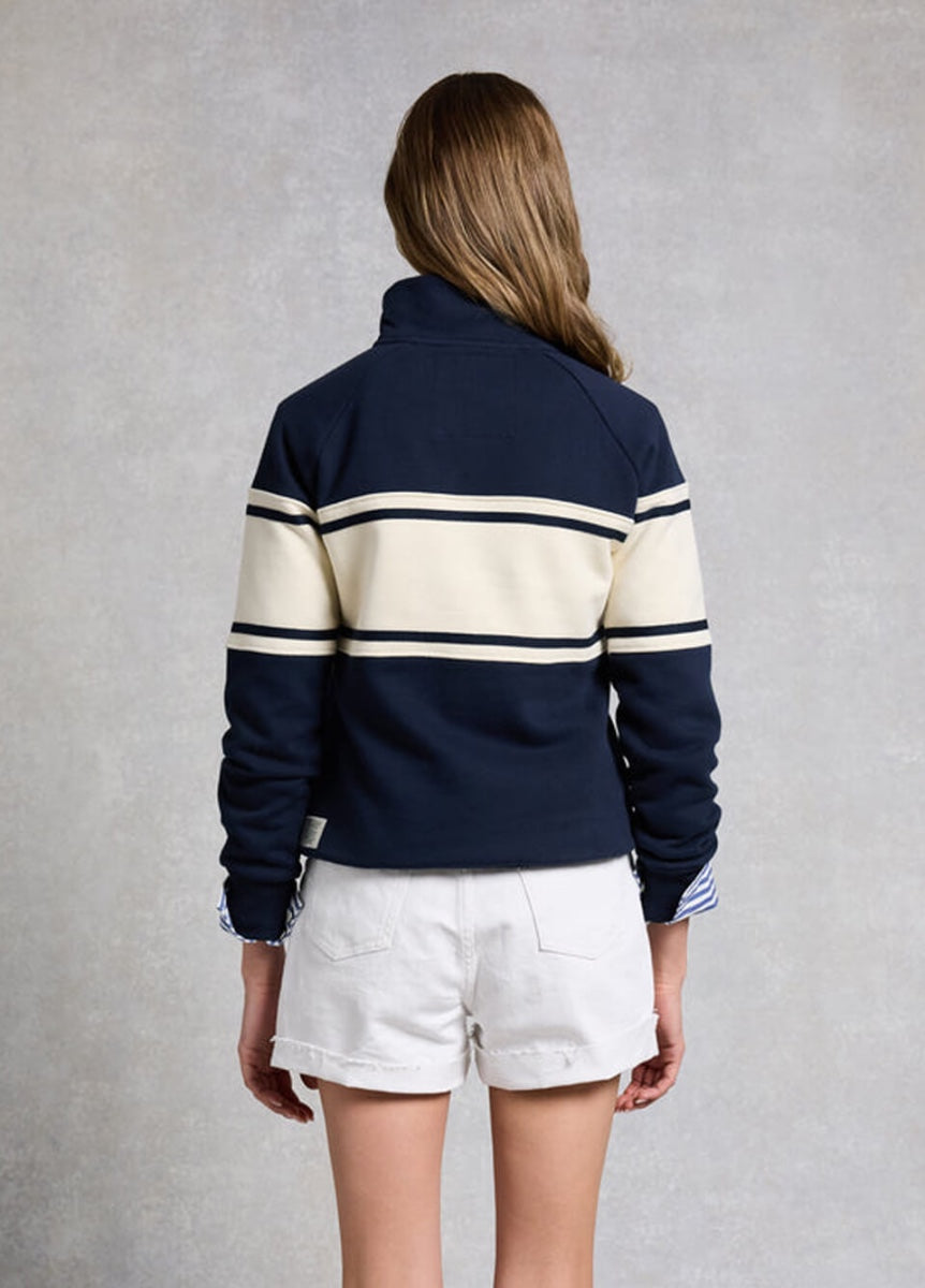 Holland Cooper Signature Quarter Zip Sweat - Ink Navy