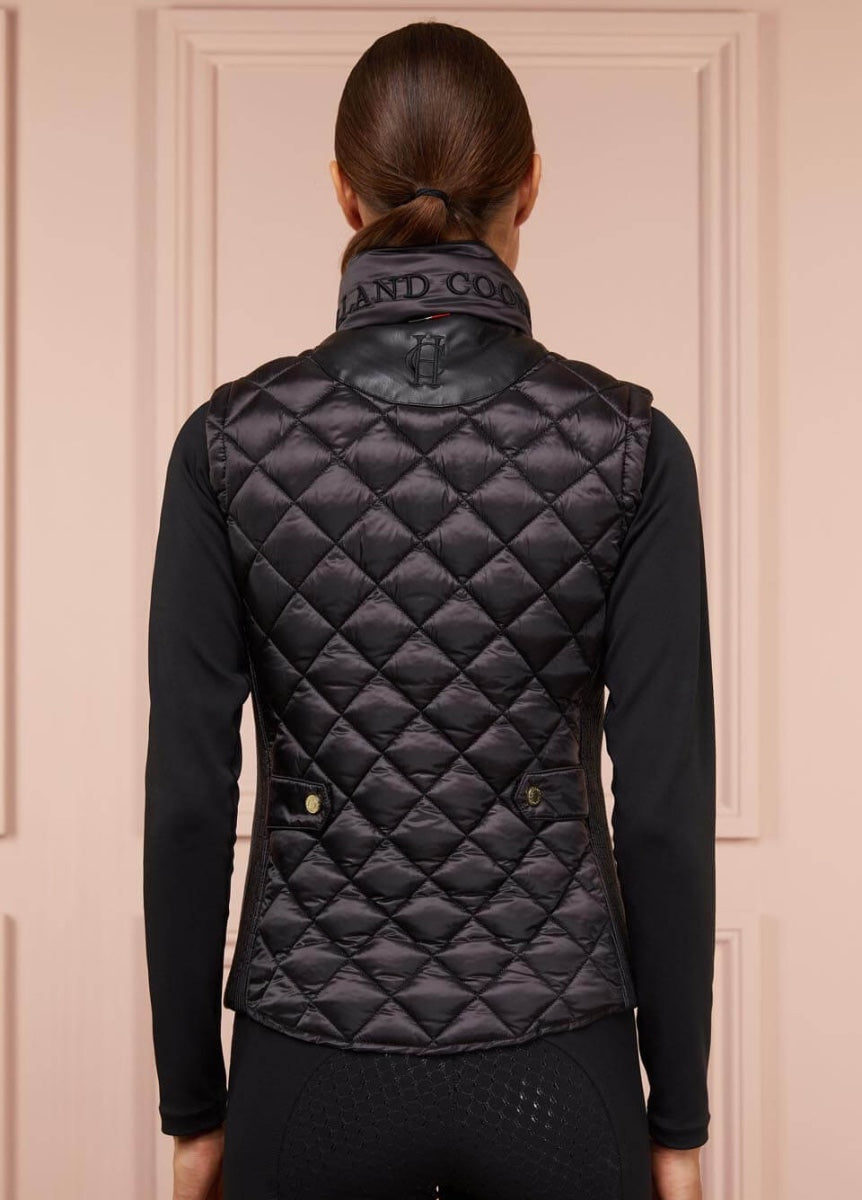 Holland Cooper Diamond Quilt Classic Gilet - Black