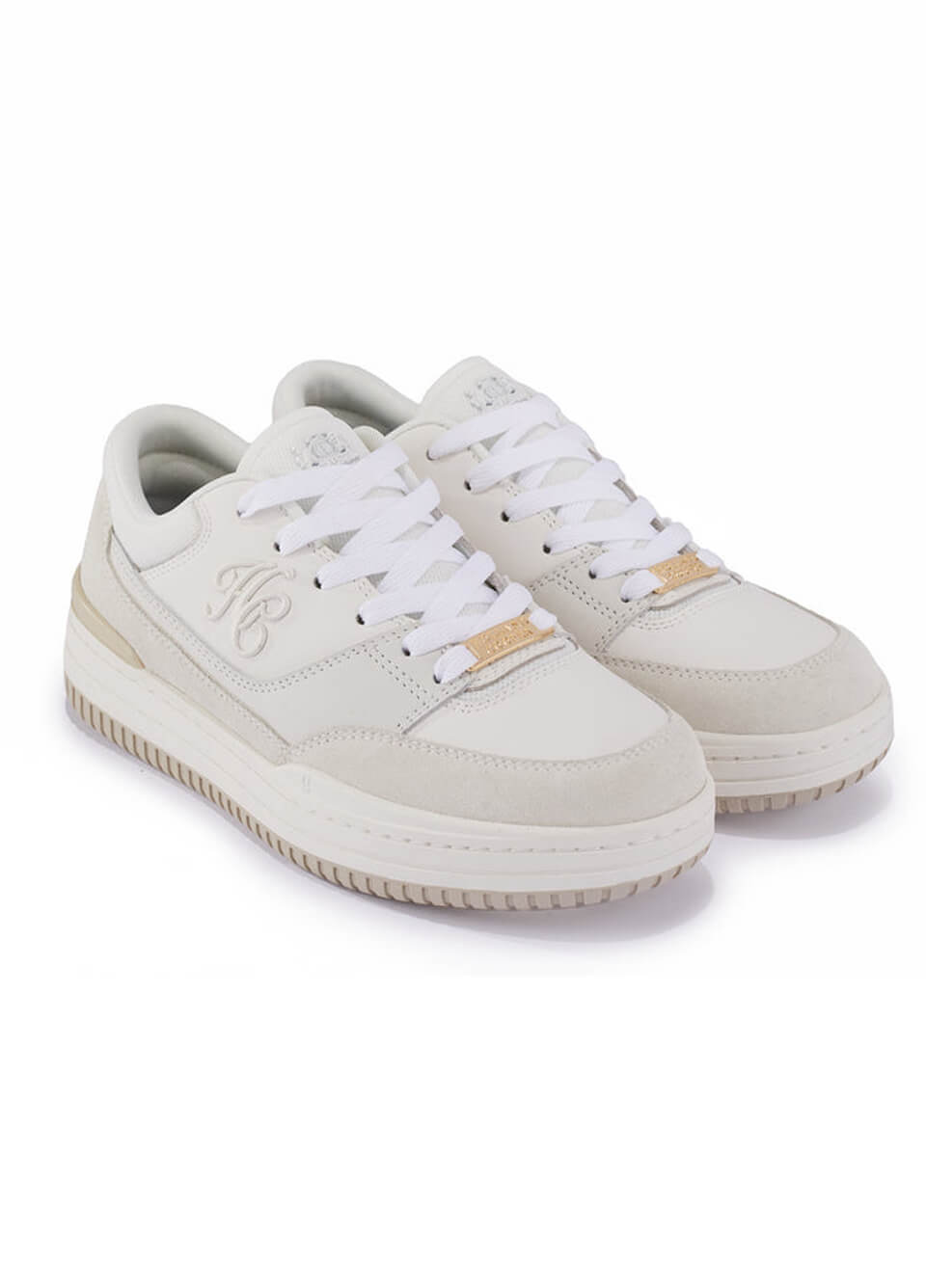 Holland Cooper Retro Trainer - Off White